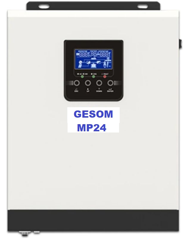 Solární měnič napětí 24V/2400W GESOM MP24 regulátor MPPT