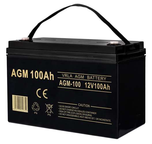 Bezúdržbová baterie AGM VRLA 12V 100Ah pro solární systémy
