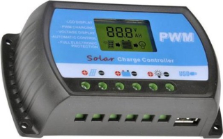 Solární regulátor PWM 12-24V/20A pro Pb aku