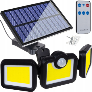 171 LED solární lampa s venkovním solárním panelem