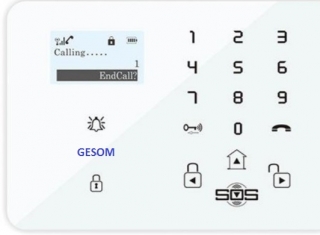 GESOM 400cz, bezdrátový i drátový GSM alarm, Android, ústředna